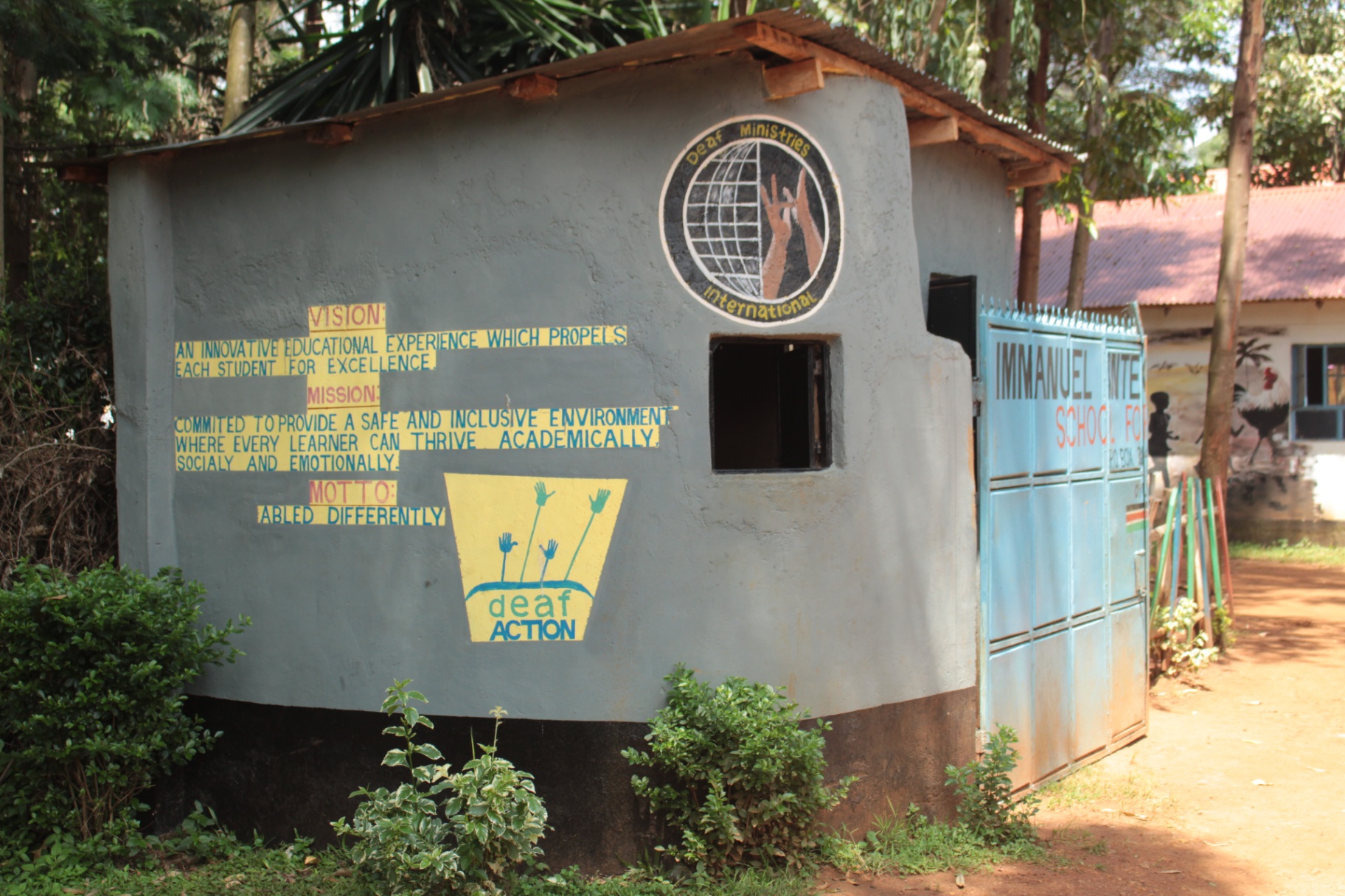 Vision, mission and motto wall at Immanuel